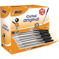 Cristal ballpoint pen with cap - Box of 90 + 10 free - Bic®