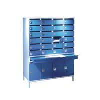 example of composition: 2 x type 4002, 1 x sorting drawer for mailbox unit 2 x type 4266 1 x base (120 x 50 x 30 cm)