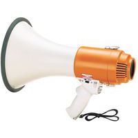 Microphone, megaphone and amplifier