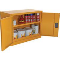 Open Doors With Items Inside Flammable Storage Cabinet COSHH - 700x915mm