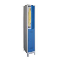 Medium 2-compartment locker - 1 column, width 300 mm - On feet