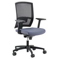 Mia office chair with adjustable armrests - Linea Fabbrica