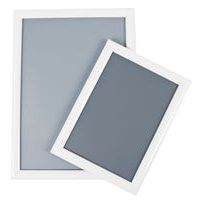Aluminium snap frame with pointed corners - White - Manutan Expert