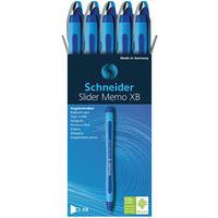 Memo XB ballpoint pen - Blue/blue - Pack of 10 - Schneider