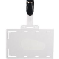 Badge with hard PVC clip - Pavo