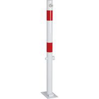 Round steel post - On plate - 1 m - With eyelet - Crash Stop