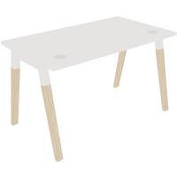 Straight Home/Office Desk - White Melamine Top - DIALOGUE - Buronomic