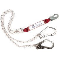 Double lanyard with shock absorber - Portwest