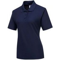 Dark Blue Short Sleeve Womens Work Polo Shirts - XS-XXL - Portwest UK