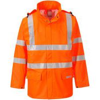 Hi-Vis Orange Waterproof Workwear Coat/Jacket - Small-5XL -Portwest UK