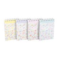 Oxford Floral twin-wire notepad 74x105, 140 pages, ruled, assorted - Oxford
