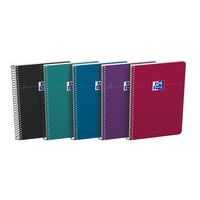 Smart spiral-bound notebook - 160 pages -155 x 215 - Lined - Assorted Intense - Oxford