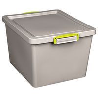 Really Useful Grey Storage Boxes - 33.5-62L - Fully Recycled Plastic