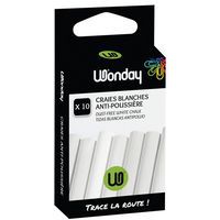 Dust-free chalks for chalkboard - Box of 10 - Wonday