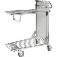 Folding Steel Shop Trolley - Ergonomic - 300kg Capacity - Kongamek