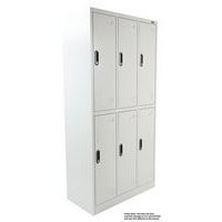 Used Multi-compartment Locker with Hanging Rail