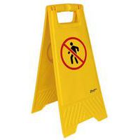 Warning stand - No pedestrian access - Manutan Expert