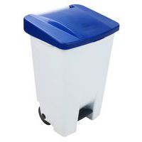 Plastic Mobile Pedal Bin - 80-Litre Capacity - Food Waste - Manutan Expert