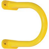 Yellow Wall Mounted Safety Barrier/Guard - Indoor Rails - BLACK BULL