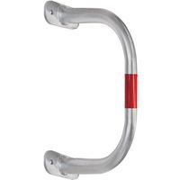 Silver/Red Wall Mounted Safety Rail/Guard - Outdoor Use - BLACK BULL