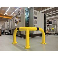 Yellow/Black Indoor Safety Barrier Corner - Heavy Duty - BLACK BULL
