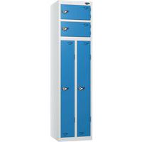 Carbon Zero 2-Person Storage Locker - 1800x450x450mm - Hasp Lock -Pure