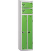 Carbon Zero Sloped 2- Person Locker - 1800x450x450mm - Cam Lock - Pure
