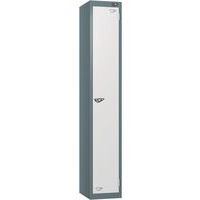 Pure 1-Door Carbon Zero Storage Locker - Hasp Locks - 1800x300x450mm
