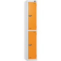 Pure 2-Door Carbon Zero Storage Locker - Hasp Locks - 1800x300x450mm