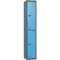 Pure 2-Door Carbon Zero Storage Locker - Cam Locks - 1800x380x450mm
