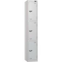 Pure 3-Door Carbon Zero Storage Locker - Hasp Locks - 1800x300x450mm