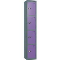Pure 4-Door Carbon Zero Storage Locker - Cam Locks - 1800x300x380mm