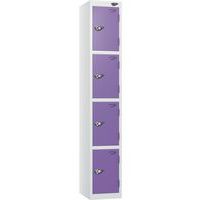 Pure 4-Door Carbon Zero Storage Locker - Hasp Locks - 1800x300x450mm