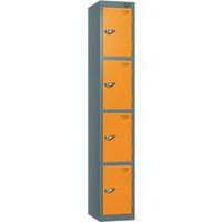 Pure 4-Door Carbon Zero Storage Locker - Hasp Locks - 1800x380x450mm