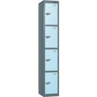 Pure 4-Door Carbon Zero Storage Locker - Hasp Locks - 1800x450x450mm