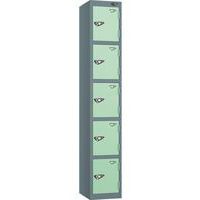 Pure 5-Door Carbon Zero Storage Locker - Hasp Locks - 1800x380x450mm