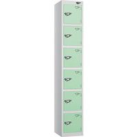 Pure 6-Door Carbon Zero Storage Locker - Hasp Locks - 1800x380x380mm