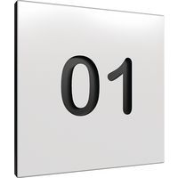Pure Prime Locker Accessory - Steel Number Plate