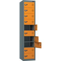 Powered Laptop Charging Locker - 1 Door 10 Tiers & 2-USBs - Pure Power