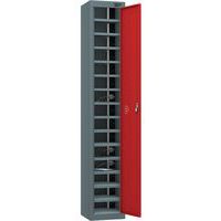 Powered Tablet Charging Locker - 1 Door 15 Tiers & 3-Pin Plug - Pure