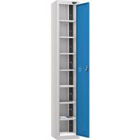 Powered Tablet Charging Locker - 1 Door 8 Tiers & 2-USBs - Pure Power