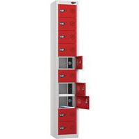 Powered Tablet Charging Locker - 10 Door & 3-Pin Plug - Pure Power
