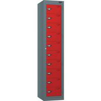 Carbon Zero 10-Door Garment/PPE Collection Metal Storage Lockers -Pure