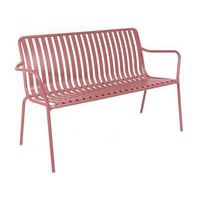 2-Seater Garden/Park Bench - Aluminium Slats - Café/Outdoor - Breeze