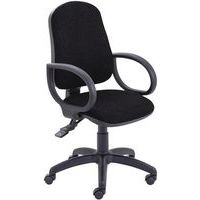 Ergonomic Office Operator Chair - Mobile - Fixed Arms - Calypso 2