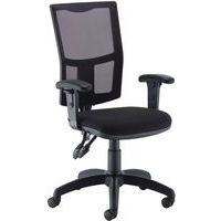 Ergonomic Operator Chair - Mesh Back - Adjustable Arms - Calypso 2