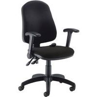 Ergonomic Operator Office Chair -Lumbar Pump & Folding Arms -Calypso 2