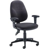 Deluxe Office Operator Chair - Adjustable Arms & High Back - Concept