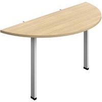 Curved D-End Bench Accessory With Goal Post Legs - 1400x600mm -Synergy