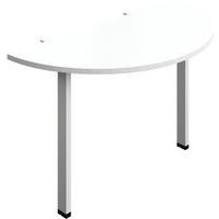 Curved D-End Bench Accessory With Goal Post Legs - 1200x600mm -Synergy